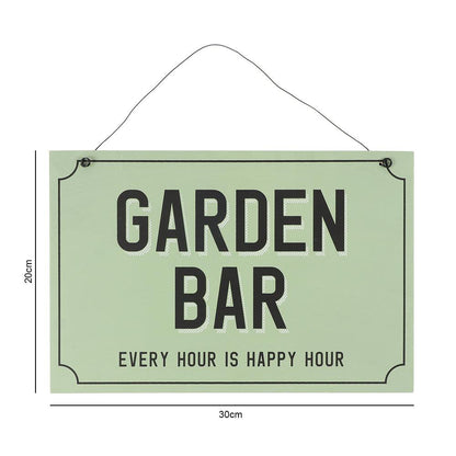 Garden Bar Hanging Sign - DuvetDay.co.uk