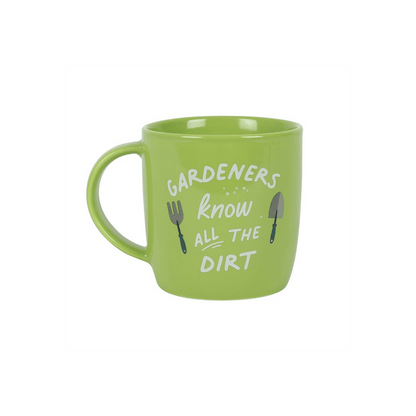 Gardeners Know All The Dirt Ceramic Mug - DuvetDay.co.uk