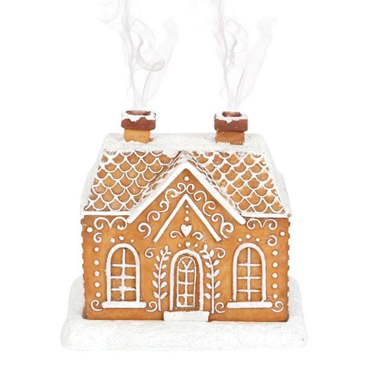 Gingerbread House Incense Cone Burner - DuvetDay.co.uk