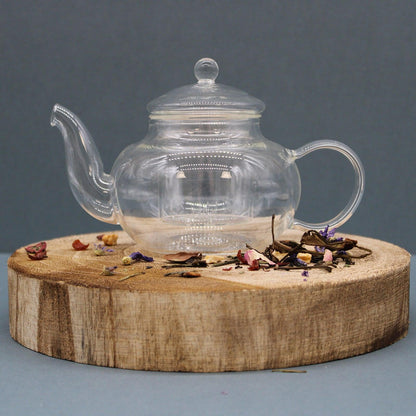 Glass Infuser Teapot - Round Pearl - 400ml