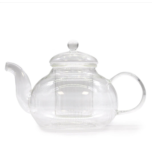Glass Infuser Teapot - Round Pearl - 800ml