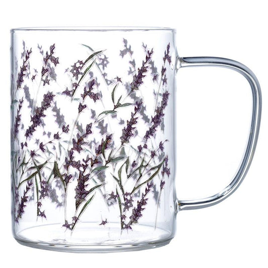 Glass Mug - Lavender Pick of the Bunch - DuvetDay.co.uk