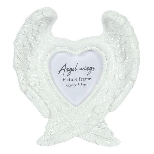 Glitter Angel Wing Photo Frame - DuvetDay.co.uk
