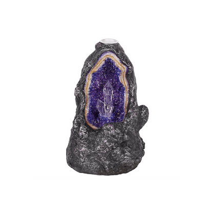 Glowing Crystal Cave Backflow Incense Burner - DuvetDay.co.uk