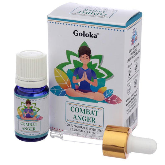 Goloka Blends Essential Oil 10ml - Combat Anger - DuvetDay.co.uk