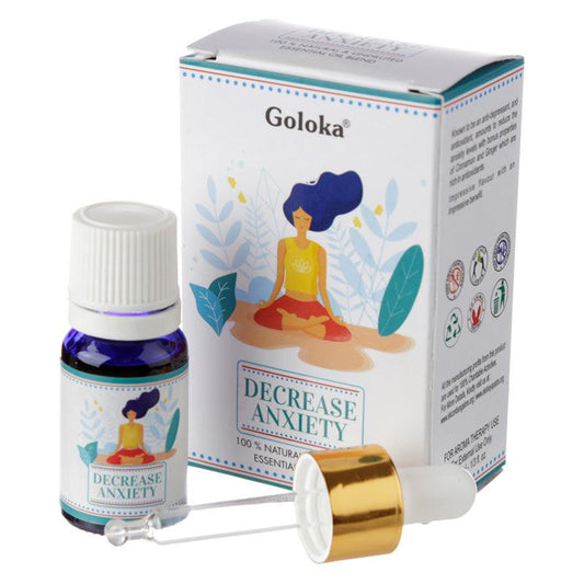 Goloka Blends Essential Oil 10ml - Decrease Anxiety - DuvetDay.co.uk