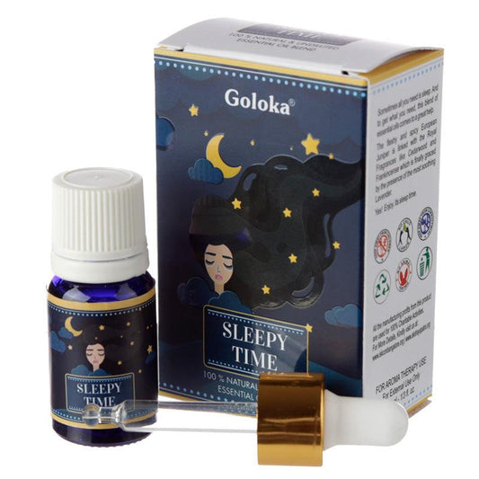 Goloka Blends Essential Oil 10ml - Sleepy Time - DuvetDay.co.uk