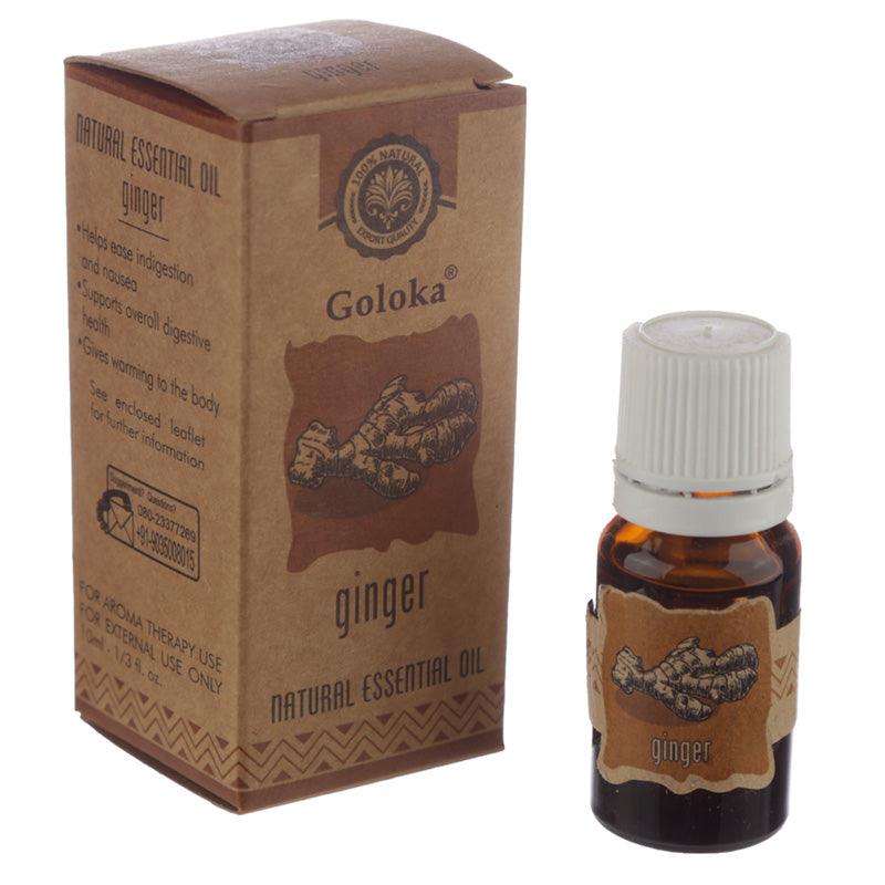 Goloka Essential Oil 10ml - Ginger - DuvetDay.co.uk