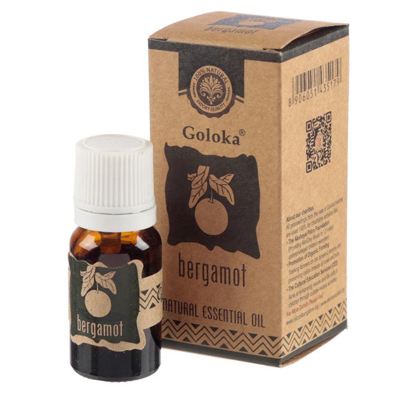 Goloka Essential Oils 10ml - Bergamot - DuvetDay.co.uk