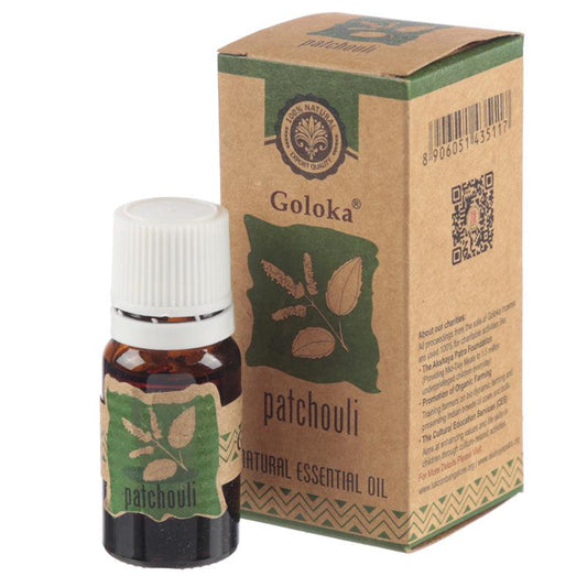Goloka Essential Oils 10ml - Patchouli - DuvetDay.co.uk