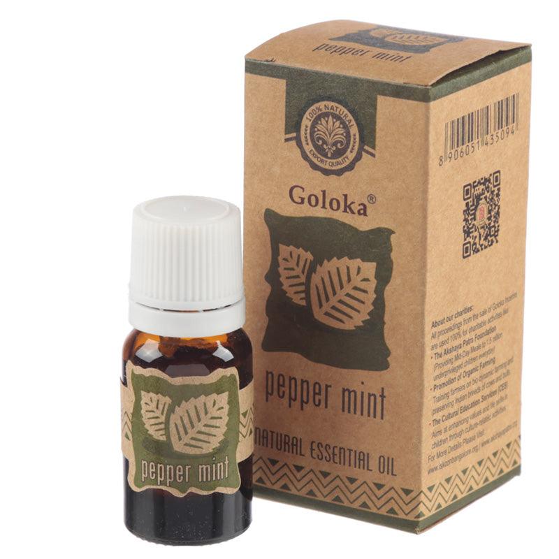 Goloka Essential Oils 10ml - Peppermint - DuvetDay.co.uk