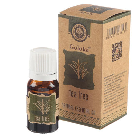 Goloka Essential Oils 10ml - Tea Tree - DuvetDay.co.uk