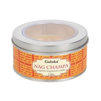 Goloka Nag Champa Soya Wax Candle - DuvetDay.co.uk