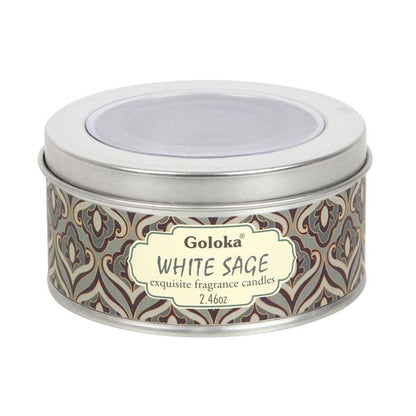 Goloka White Sage Soya Wax Candle - DuvetDay.co.uk