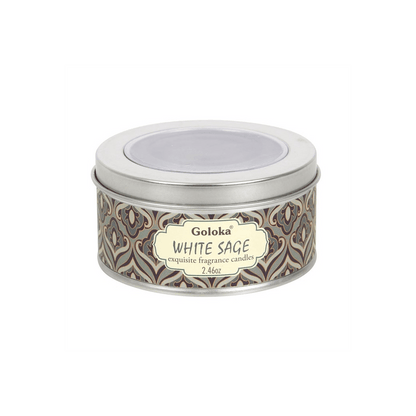 Goloka White Sage Soya Wax Candle - DuvetDay.co.uk