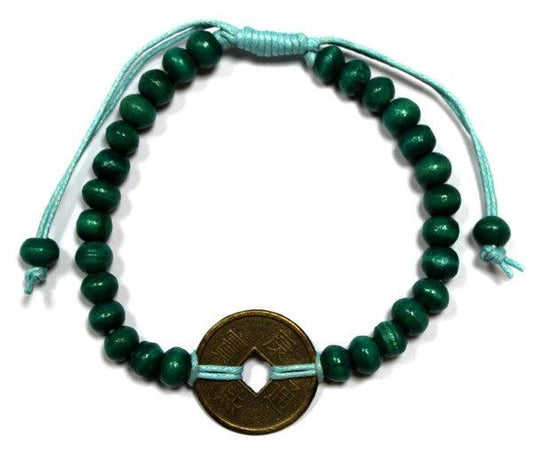 Good Luck Feng-Shui Bracelets - Green - DuvetDay.co.uk