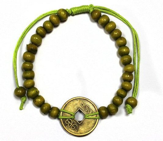 Good Luck Feng-Shui Bracelets - Lime Green - DuvetDay.co.uk