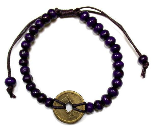 Good Luck Feng-Shui Bracelets - Purple - DuvetDay.co.uk