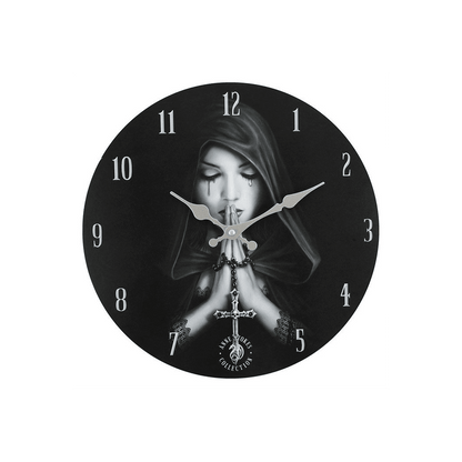 Gothic Prayer Wall Clock by Anne Stokes - DuvetDay.co.uk