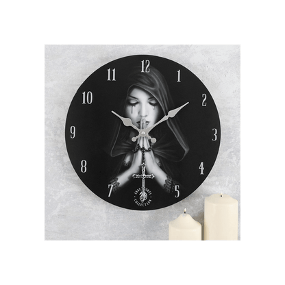 Gothic Prayer Wall Clock by Anne Stokes - DuvetDay.co.uk