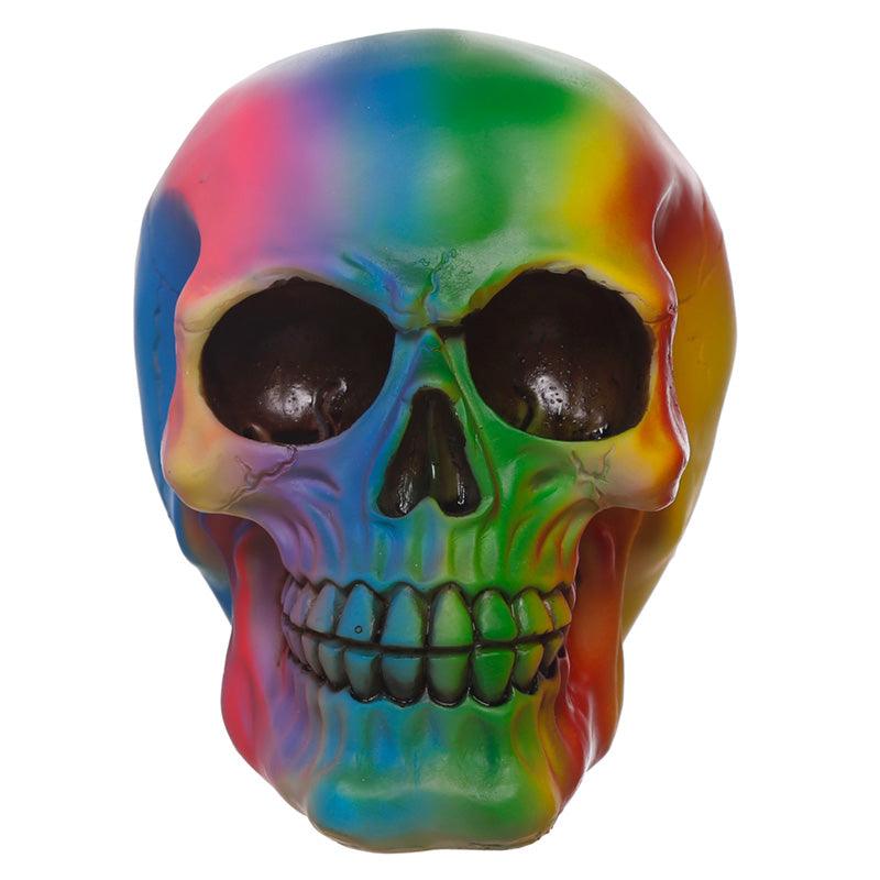 Gothic Rainbow Skull Ornament - DuvetDay.co.uk