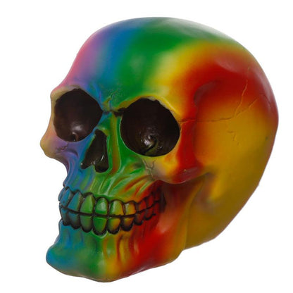 Gothic Rainbow Skull Ornament - DuvetDay.co.uk