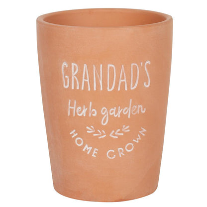 Grandad's Garden Terracotta Plant Pot - DuvetDay.co.uk