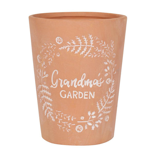 Grandma's Garden Terracotta Plant Pot - DuvetDay.co.uk
