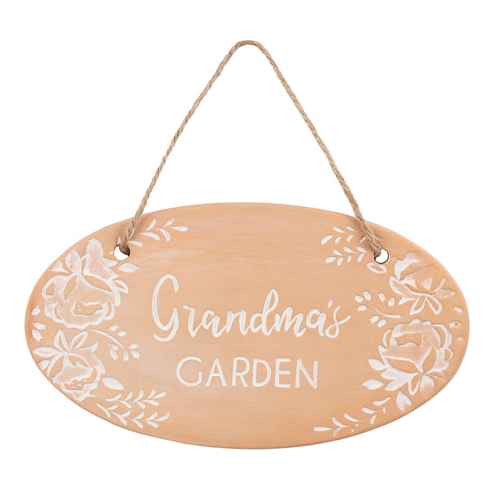 Grandma's Garden Terracotta Plaque - DuvetDay.co.uk