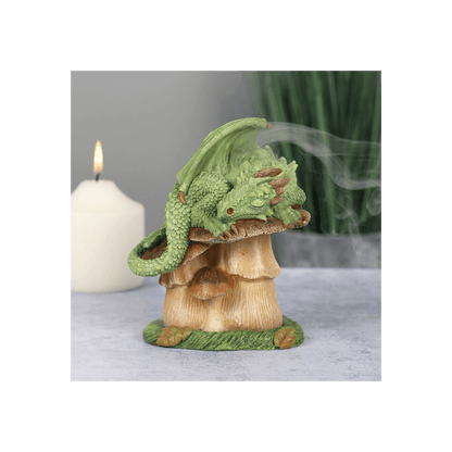 Green Dragon Incense Cone Burner by Anne Stokes - DuvetDay.co.uk