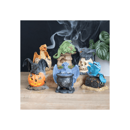 Green Dragon Incense Cone Burner by Anne Stokes - DuvetDay.co.uk