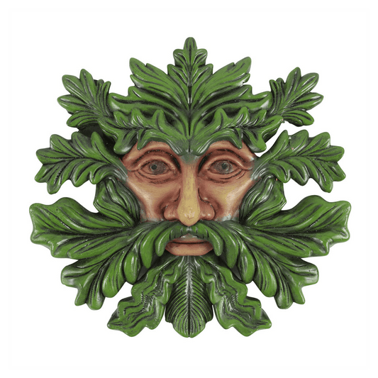 Green Man Resin Wall Plaque - DuvetDay.co.uk