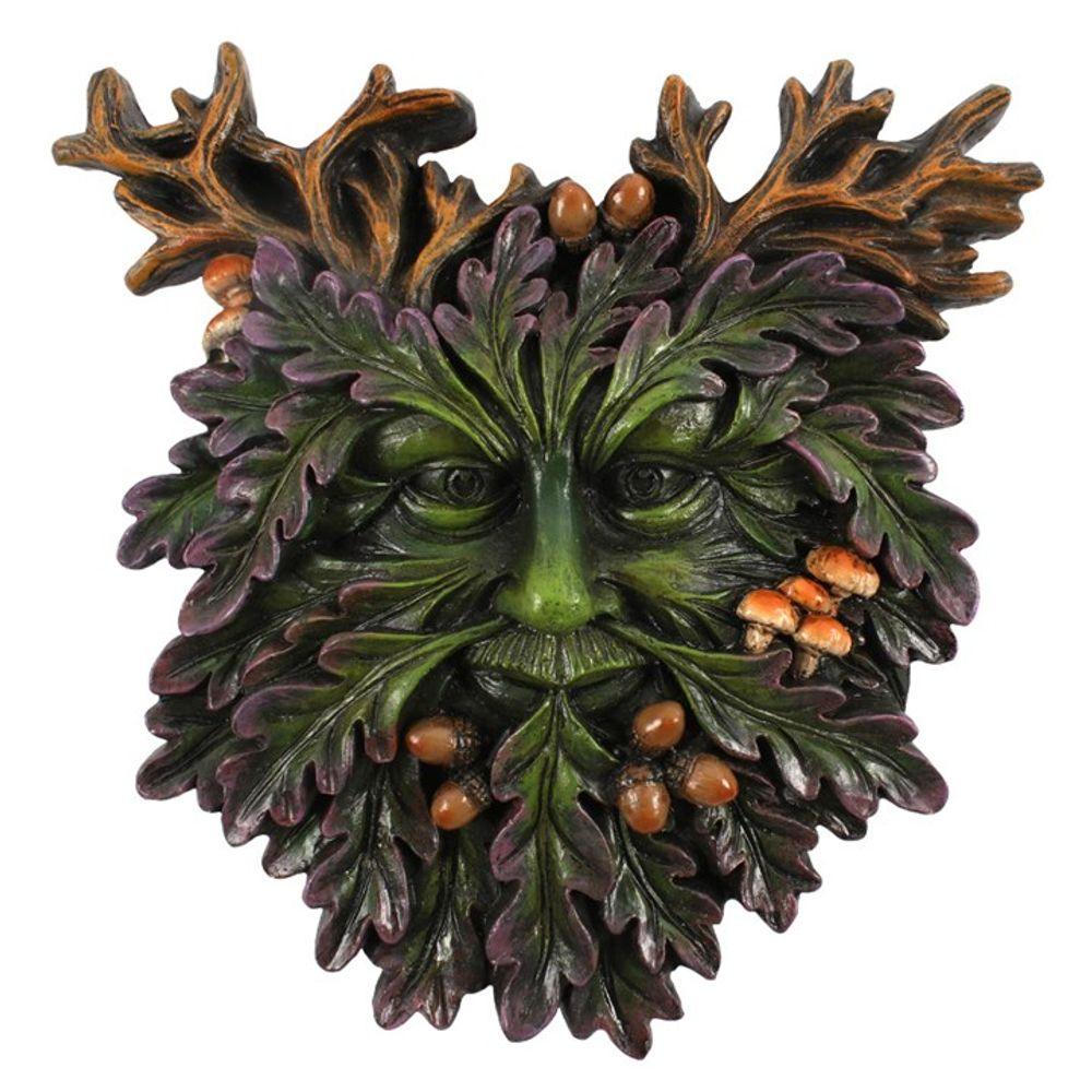 Green Man Small Face Plaque - DuvetDay.co.uk
