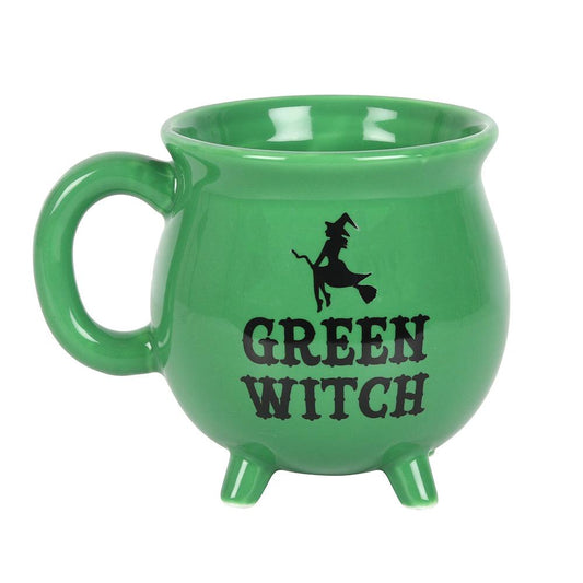 Green Witch Cauldron Mug - DuvetDay.co.uk
