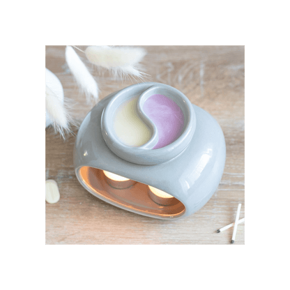 Grey Double Oil Burner - DuvetDay.co.uk