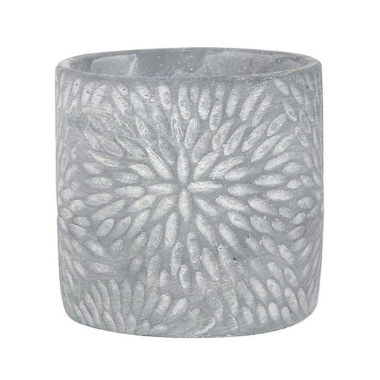 Grey Textured Plant Pot - DuvetDay.co.uk
