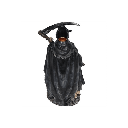 Grim Reaper Backflow Incense Burner with Light - DuvetDay.co.uk