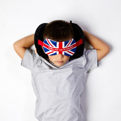 Guardsman Relaxeazzz Plush Round Travel Pillow & Eye Mask Set - DuvetDay.co.uk