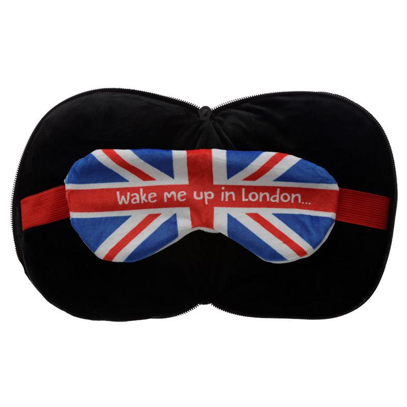 Guardsman Relaxeazzz Plush Round Travel Pillow & Eye Mask Set - DuvetDay.co.uk