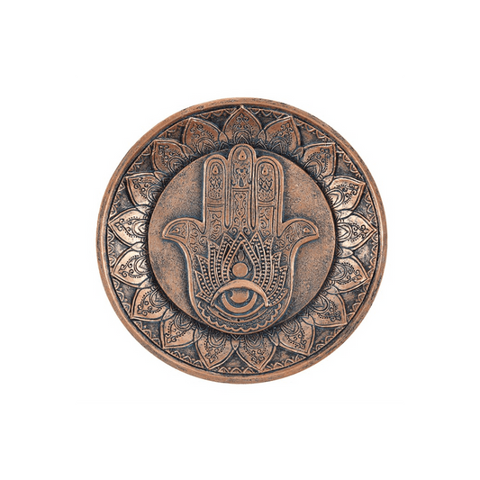Hand of Hamsa Incense Holder Plate - DuvetDay.co.uk