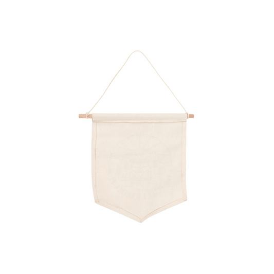 Happy Camper Hanging Fabric Flag - DuvetDay.co.uk