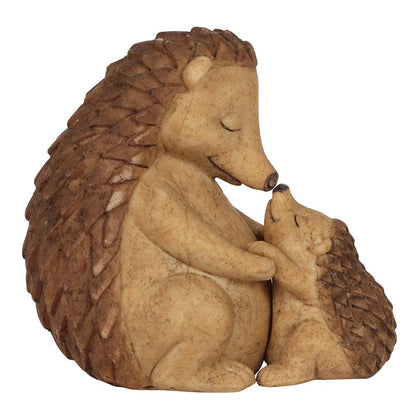 Happy Hoglet Mother and Baby Hedgehog Ornament - DuvetDay.co.uk