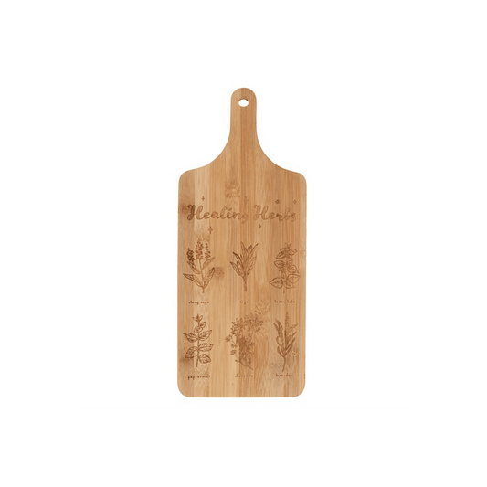 Healing Herbs Wooden Chopping Board