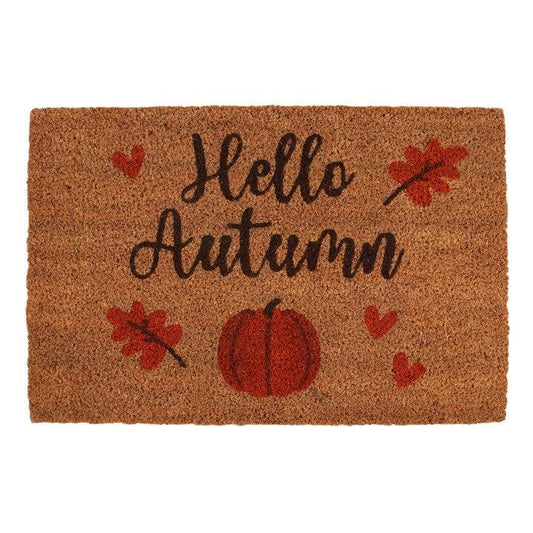 Hello Autumn Natural Doormat