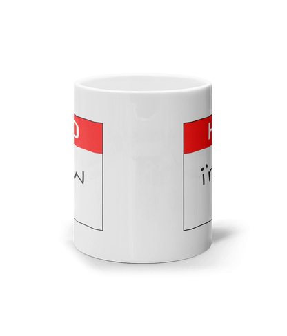 Hello I'm New Here - The Ideal New Job Mug - DuvetDay.co.uk
