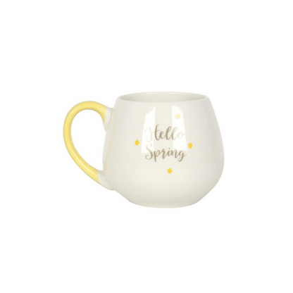 Hello Spring Rounded Mug - DuvetDay.co.uk