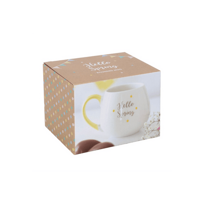 Hello Spring Rounded Mug - DuvetDay.co.uk