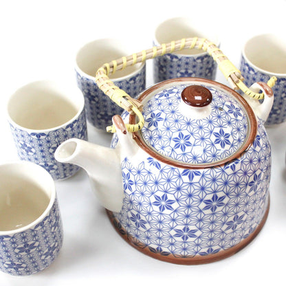 Herbal Teapot Set - Blue Star - DuvetDay.co.uk