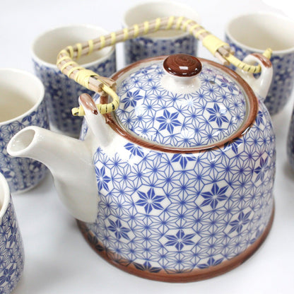Herbal Teapot Set - Blue Star - DuvetDay.co.uk