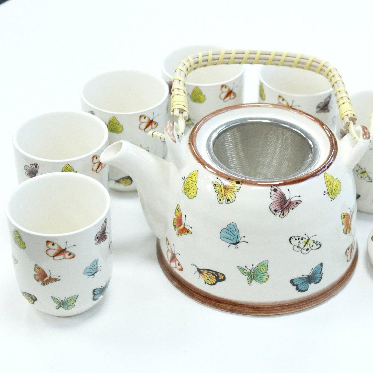 Herbal Teapot Set - Butterflies - DuvetDay.co.uk